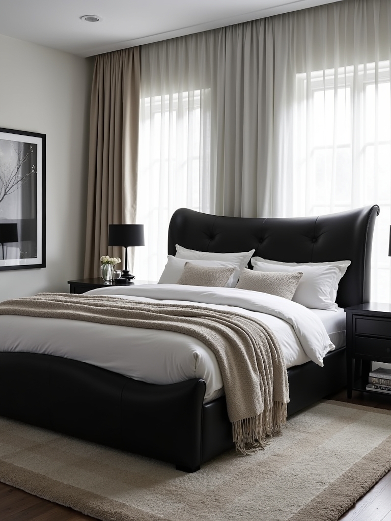bold black furniture statement