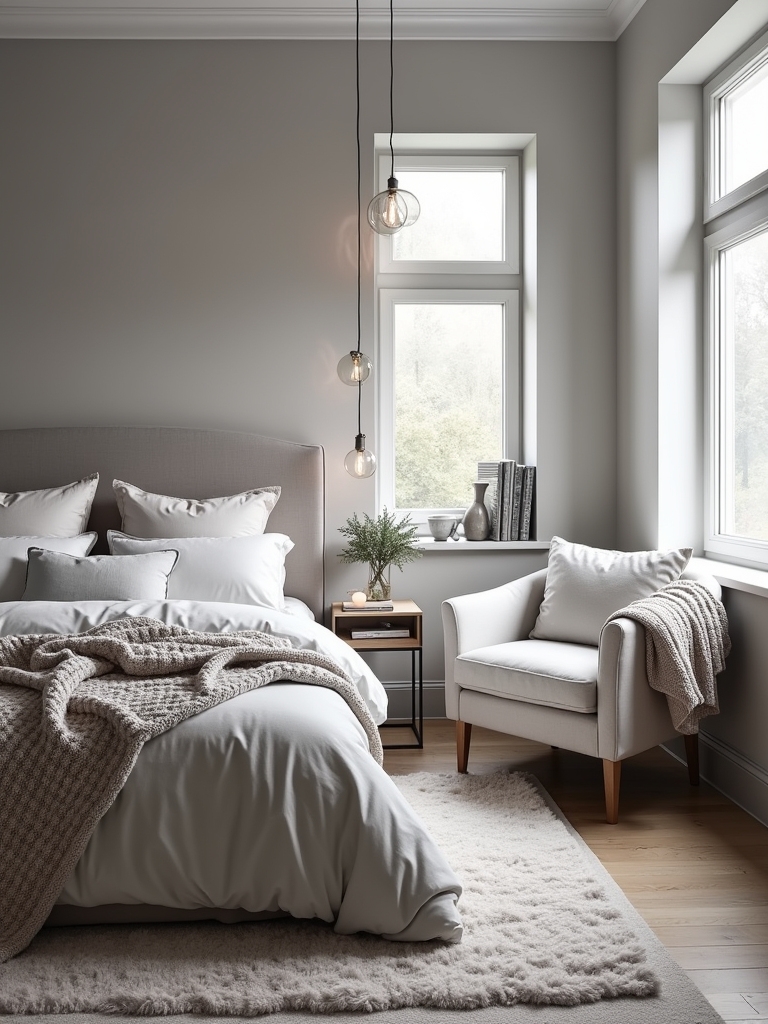 calm soft grey ambiance