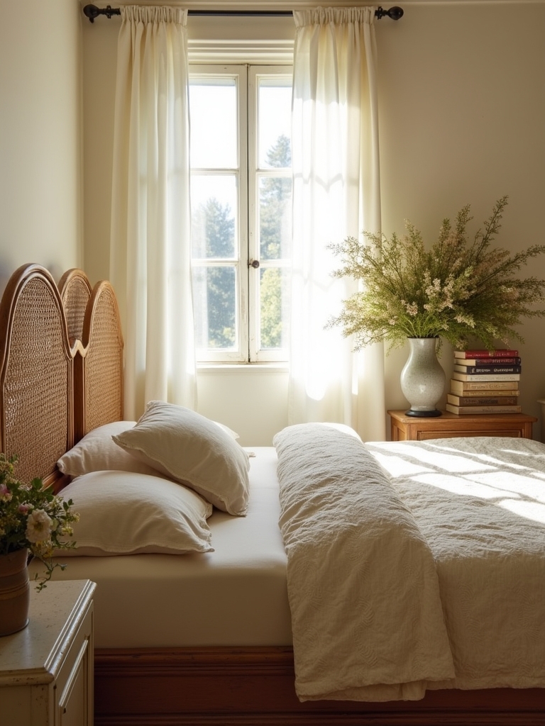 caned beds create elegance