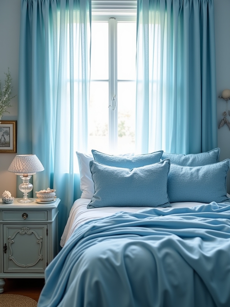 cerulean bedroom retreat elegance