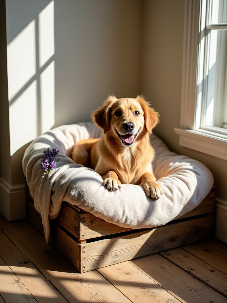 charming customized dog bed