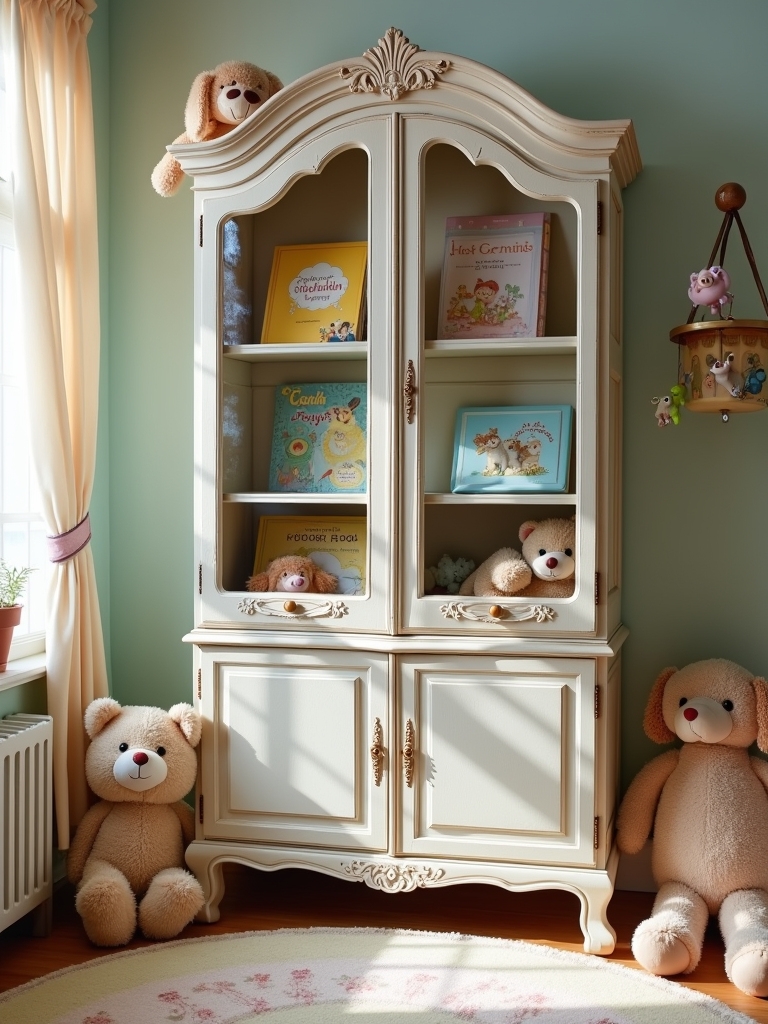 charming vintage style bookcase