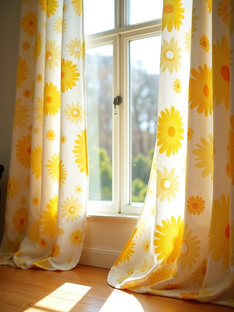 cheerful daisy pattern decor