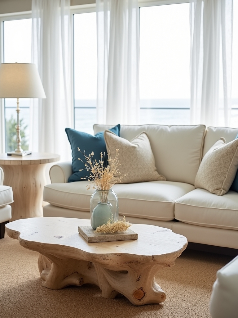 coastal beach inspired coffee table