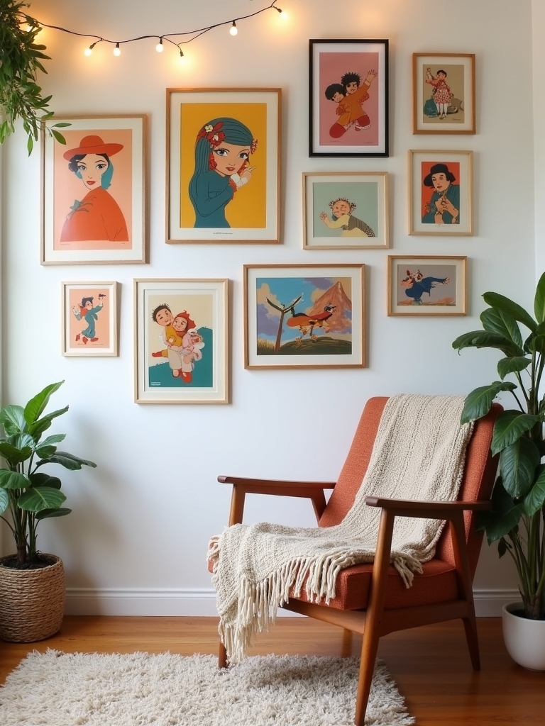 cohesive gallery wall design