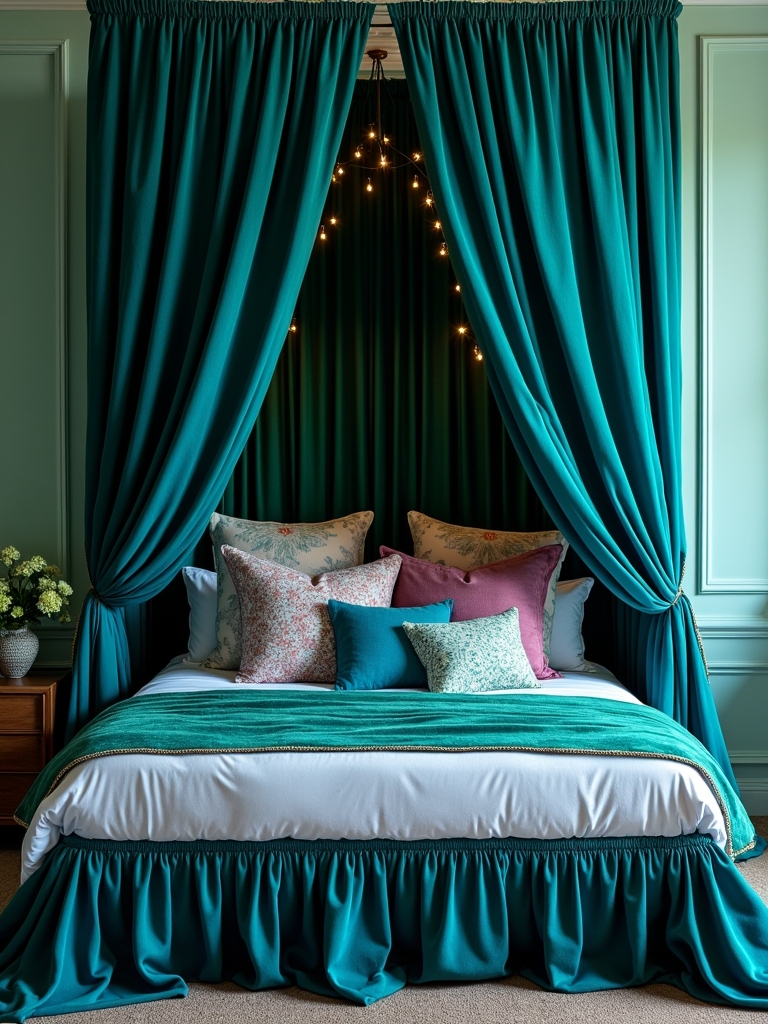 colorful canopy bed designs