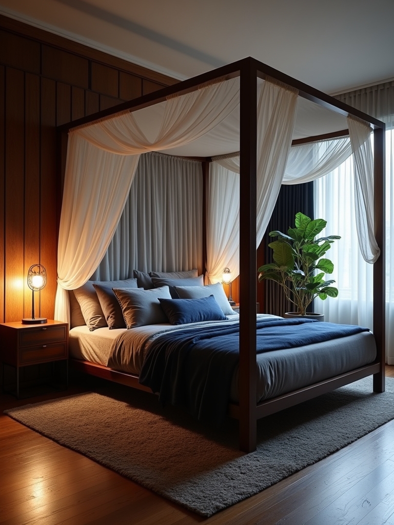 cozy canopy bed styles
