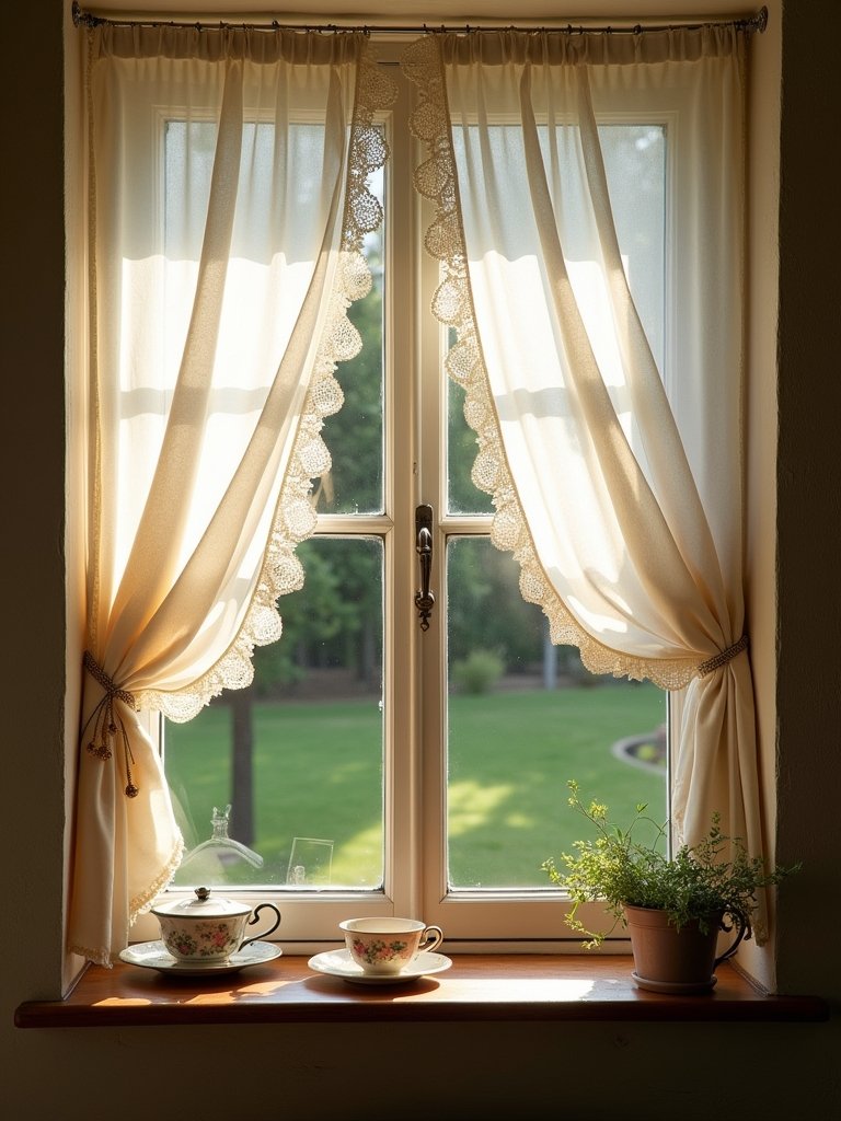 cozy cottage style curtains