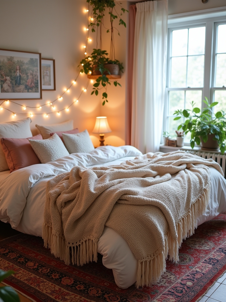 cozy layered textile combinations