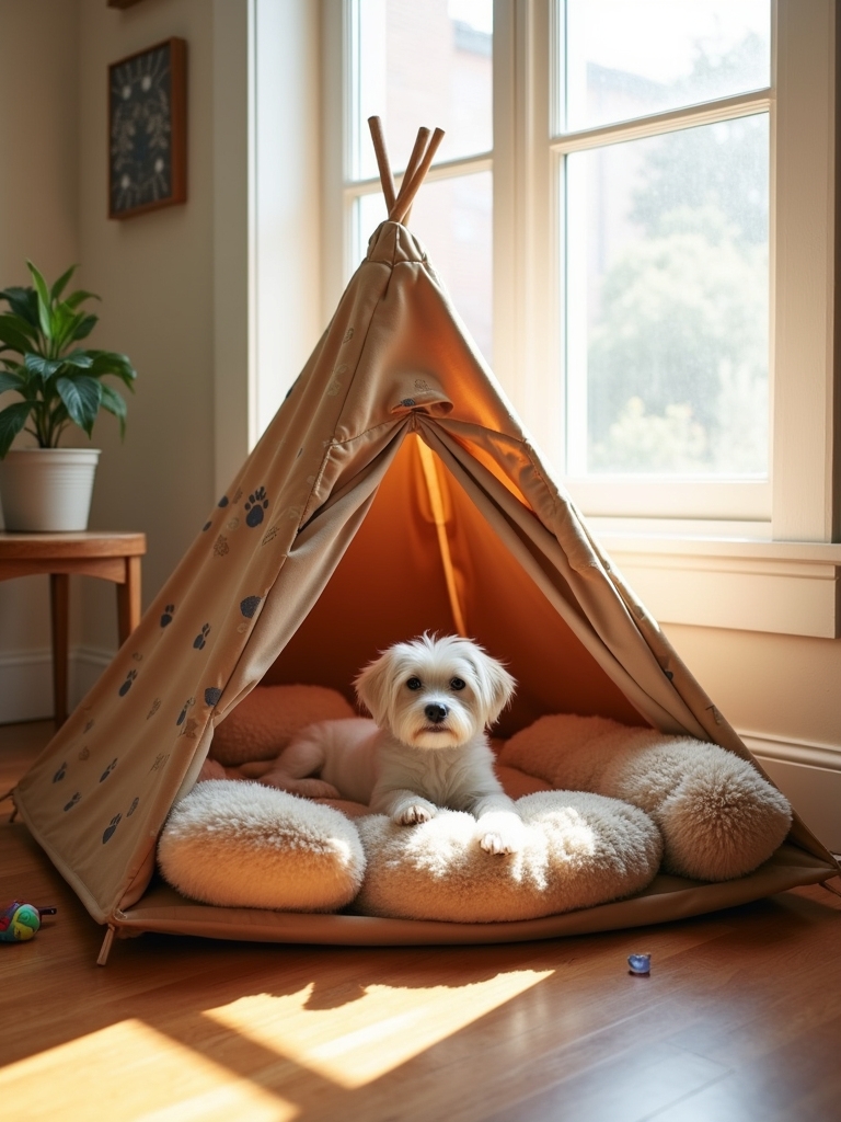 cozy outdoor pet retreat