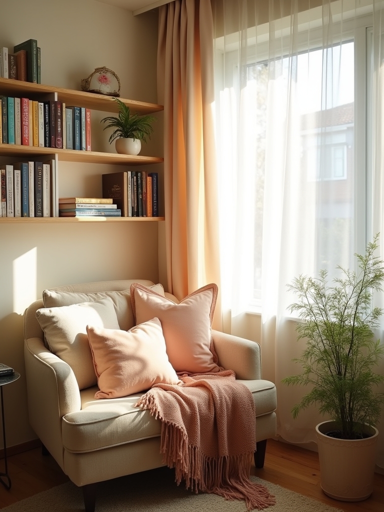 cozy reading nook design