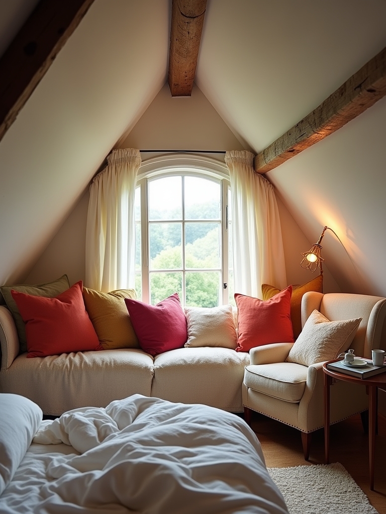 cozy reading nook setup