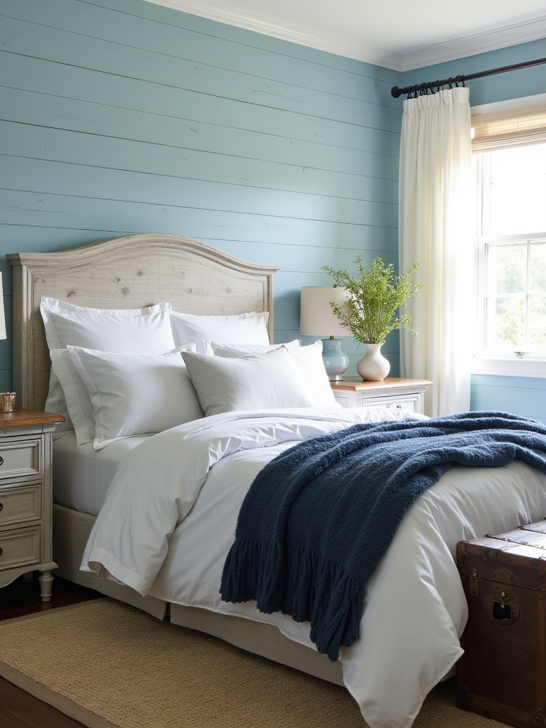 cozy rustic blue sanctuary