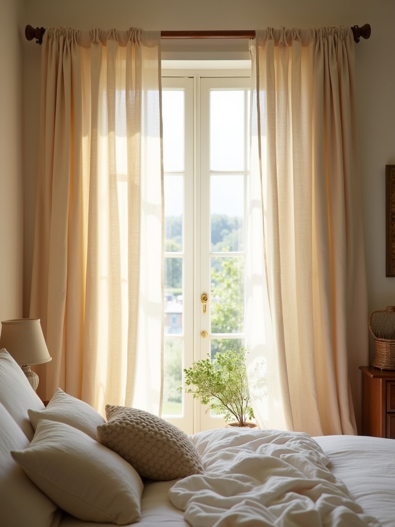 cozy stylish linen curtains