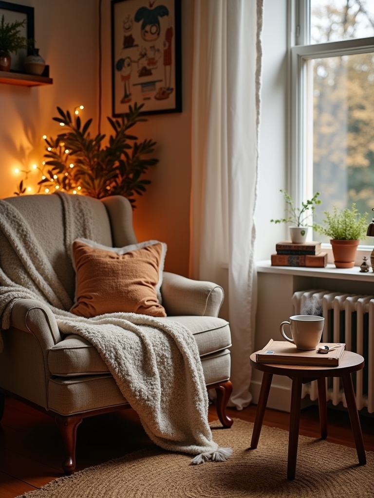 cozy textiles create warmth