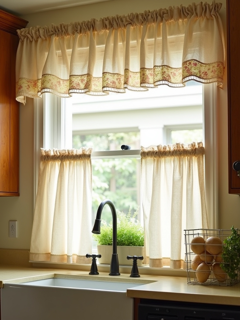 cozy tiered curtain styles