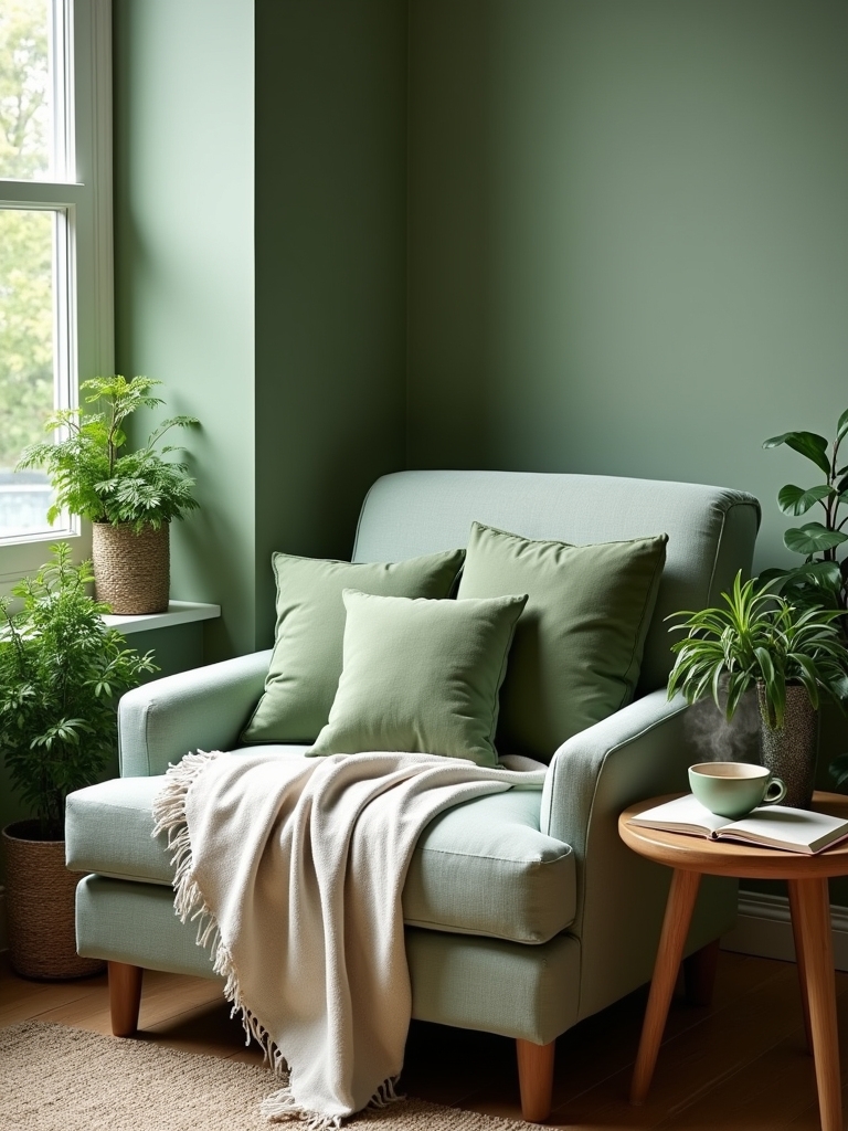 cozy tranquil reading space