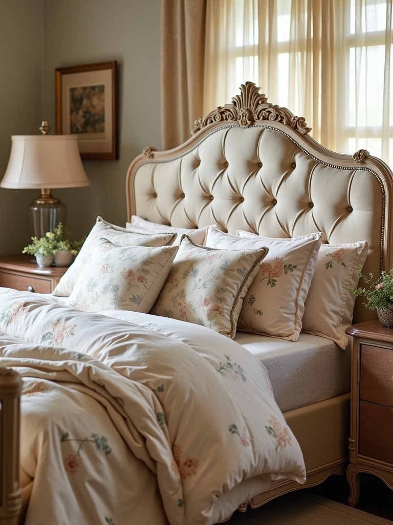 cozy upholstered bed comfort