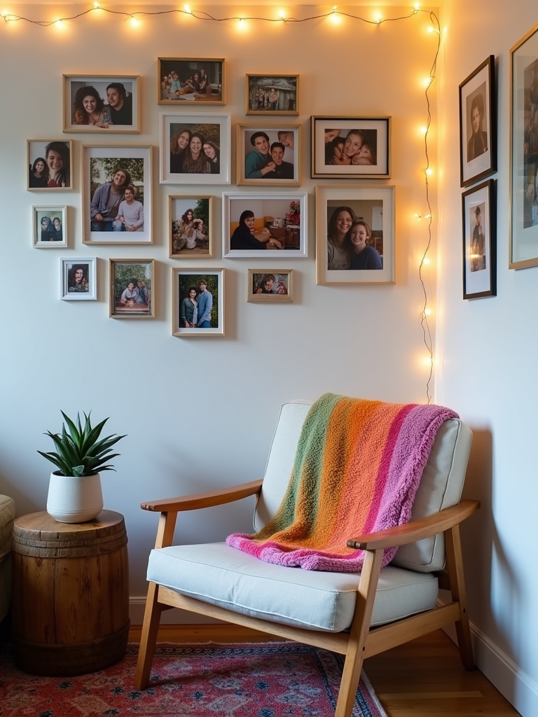 custom photo wall display