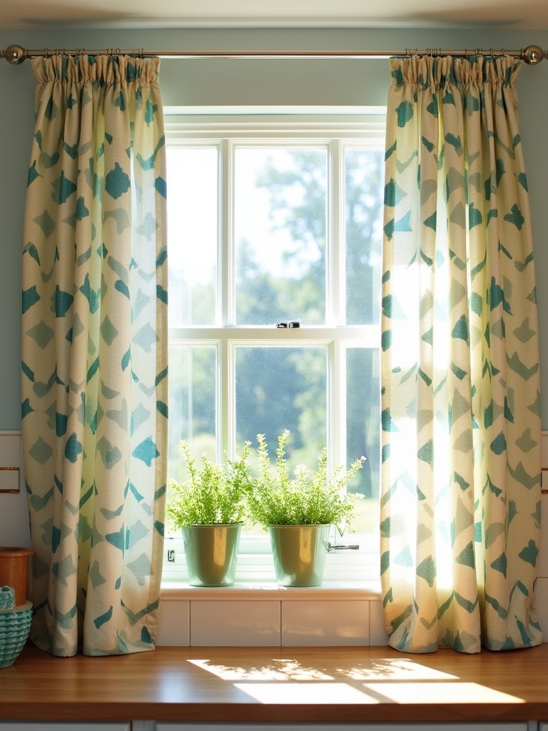 durable modern canvas curtains