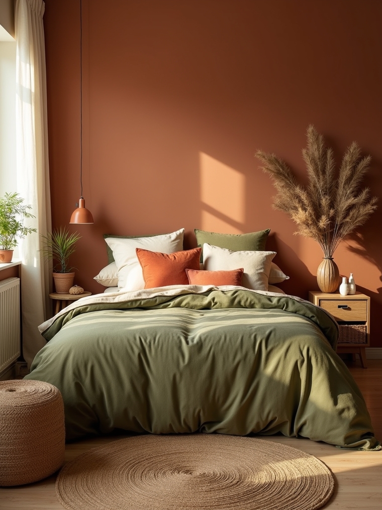 earthy tones create serenity