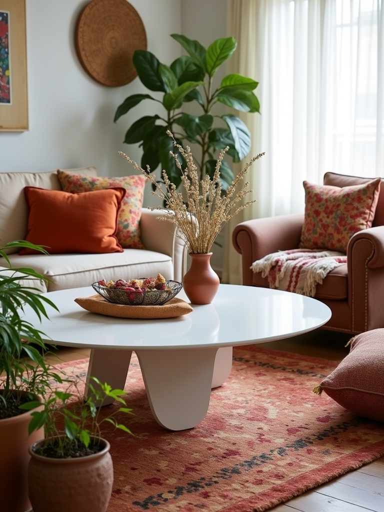 eclectic bohemian coffee table