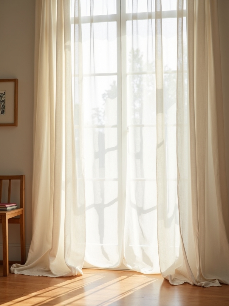eco friendly minimalist linen curtains