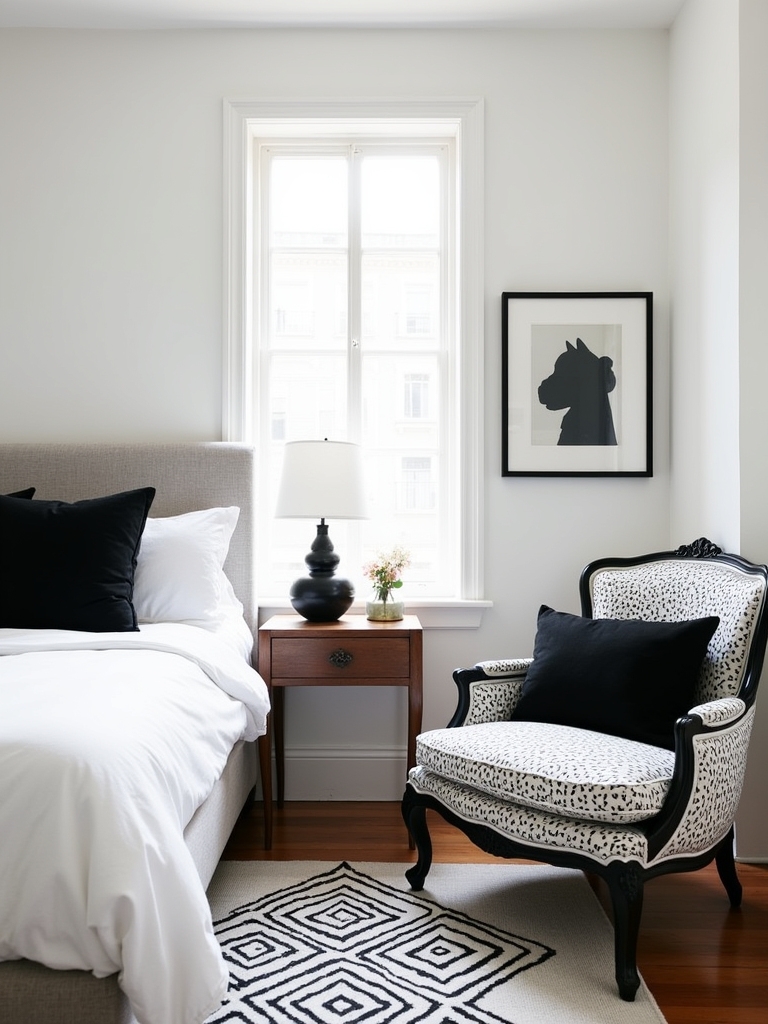 elegant black and white accessories