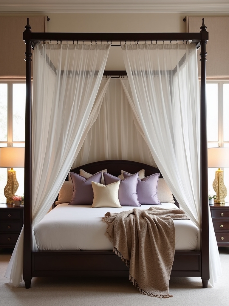 elegant canopy bed frames