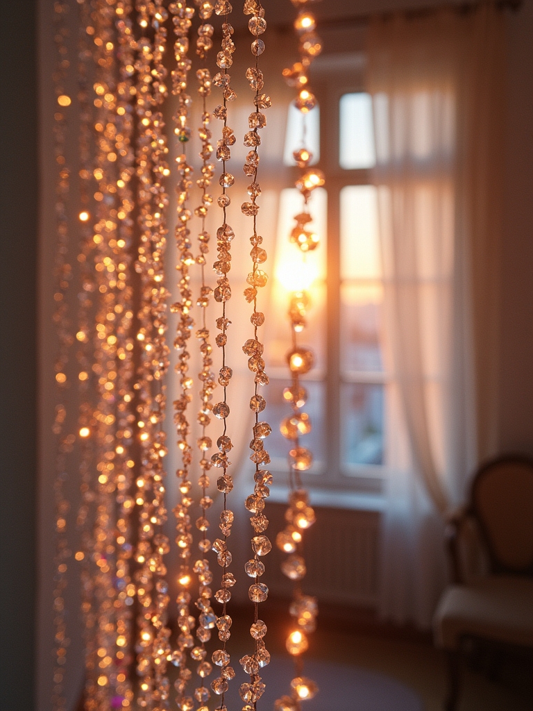 elegant crystal beaded curtains