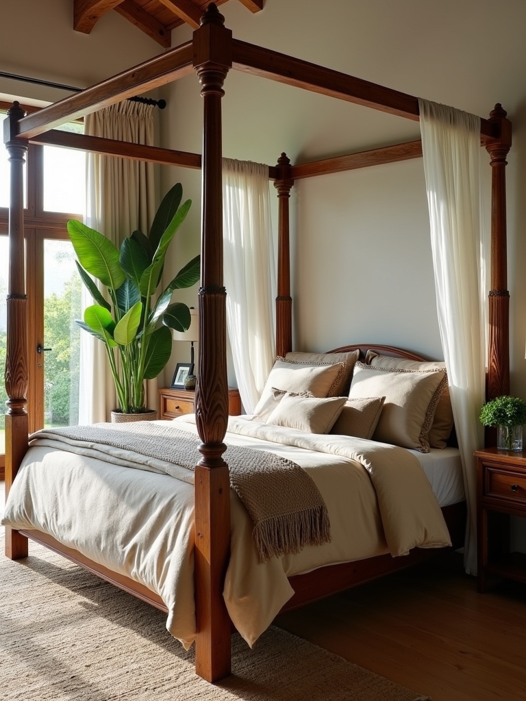 elegant four poster bed styles