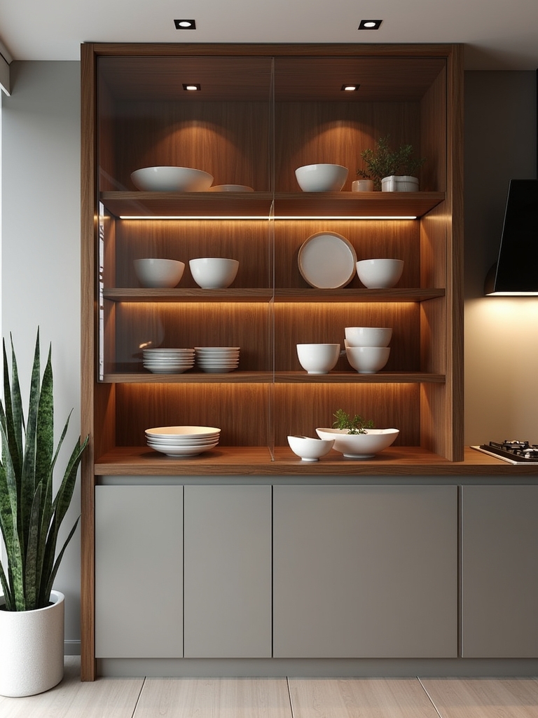 elegant glass display cases