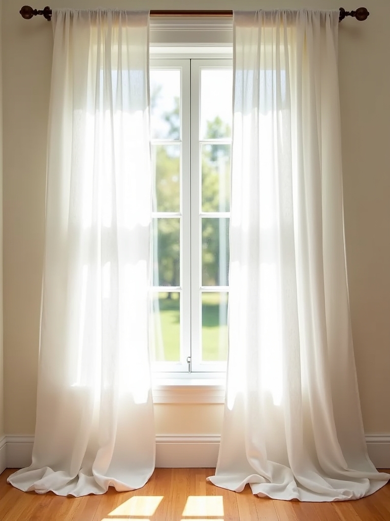 elegant light filtering sheers