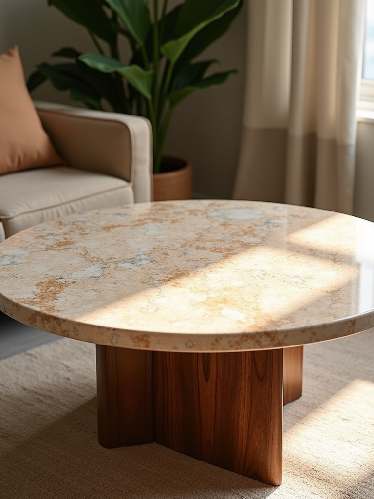 elegant mid century marble tables