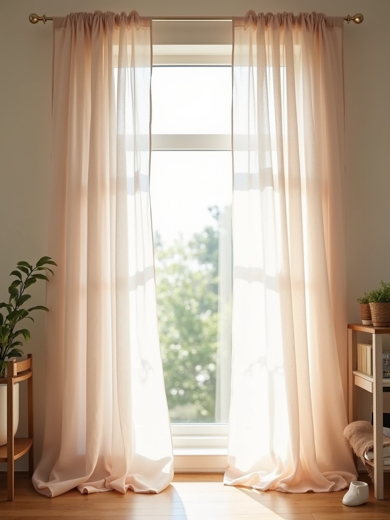 elegant sheer lightweight curtains
