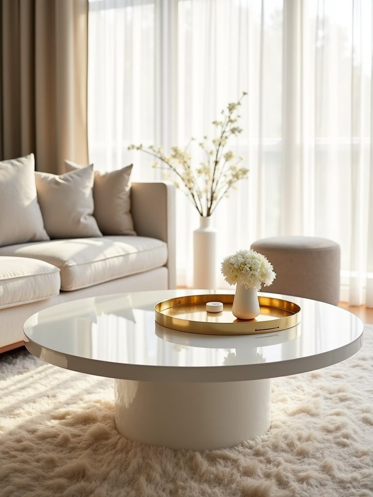 elegant white gold table