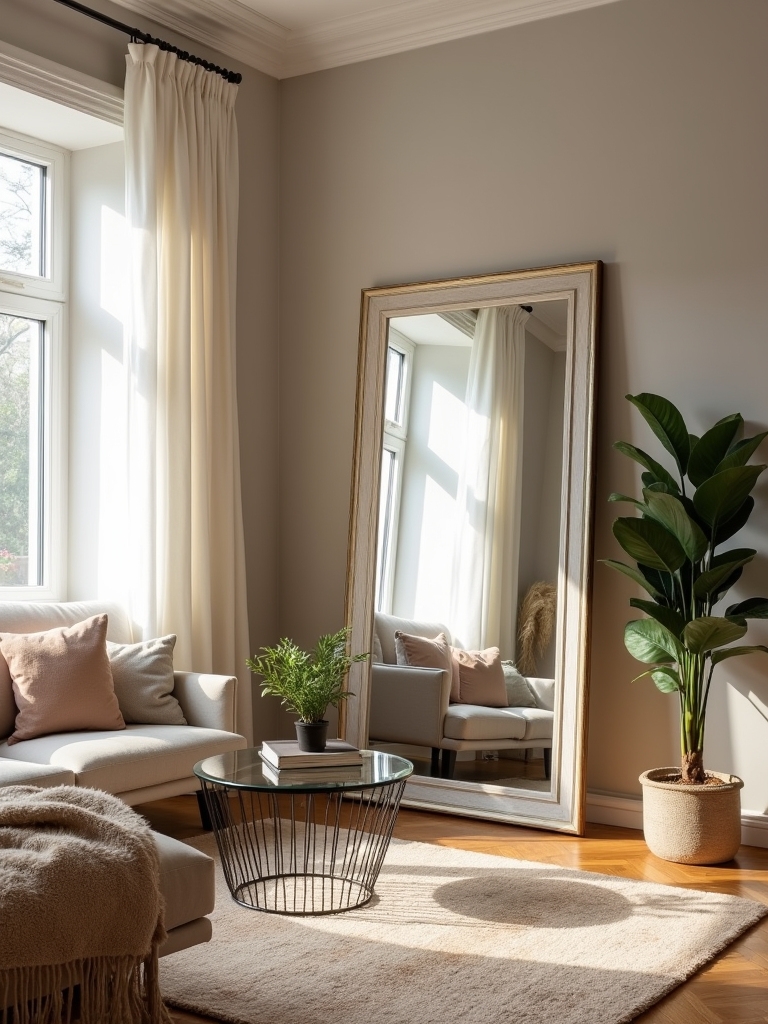 enhance space with mirrors