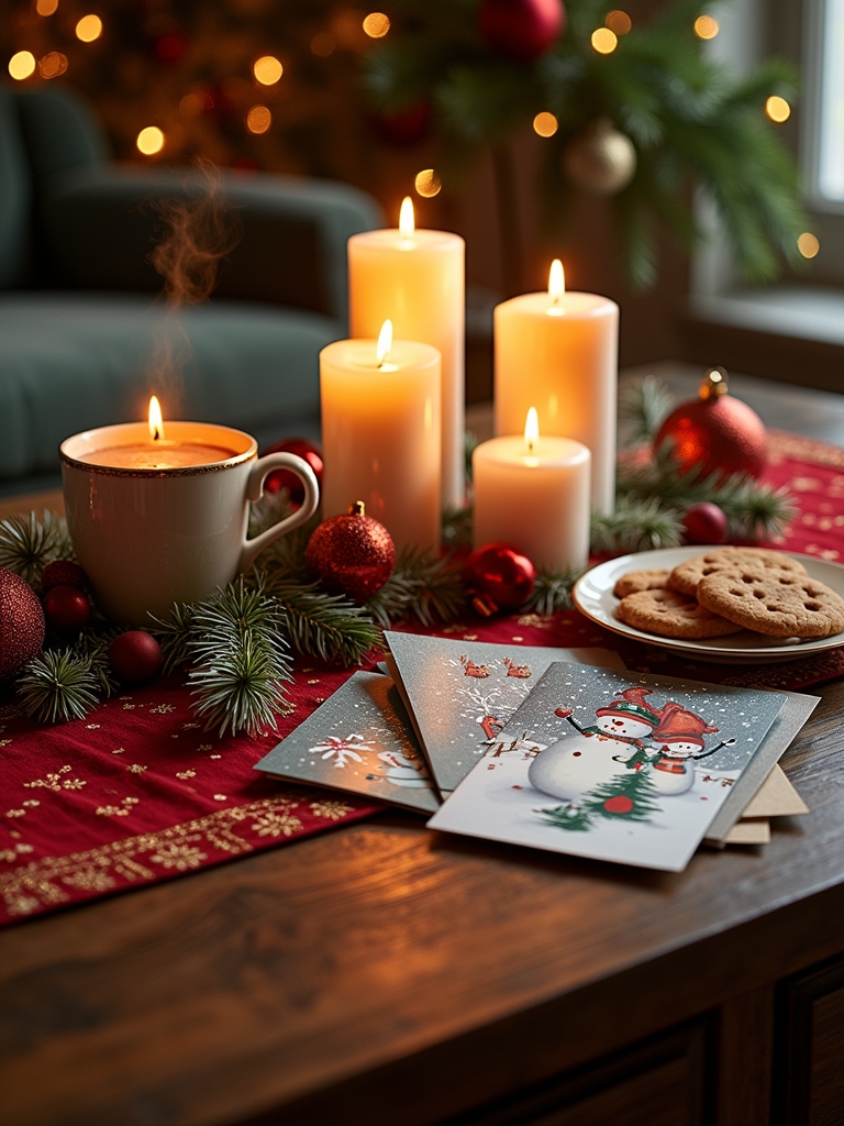 festive card display ideas