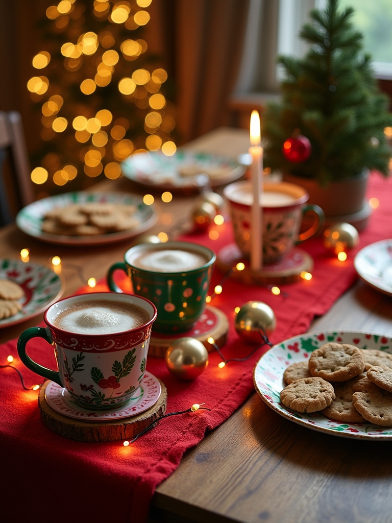 festive tableware for christmas