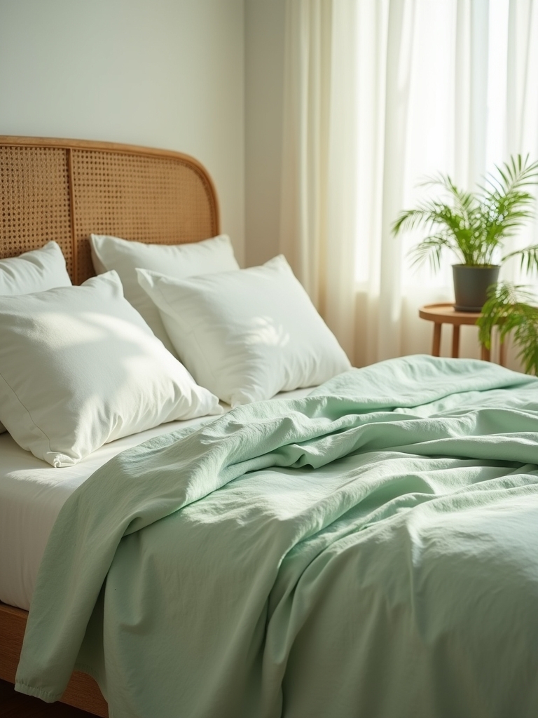 fresh calming linen sheets