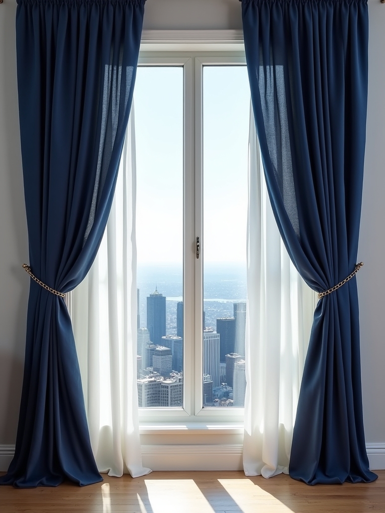 geometric curtains enhance decor