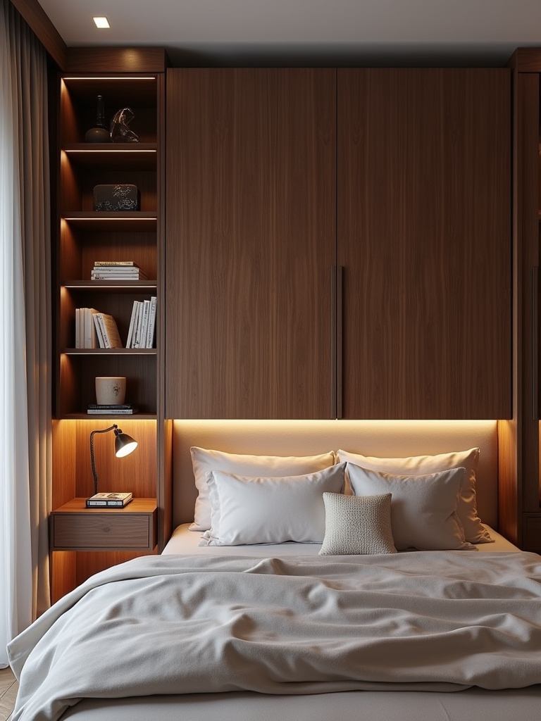 hidden storage headboard solutions