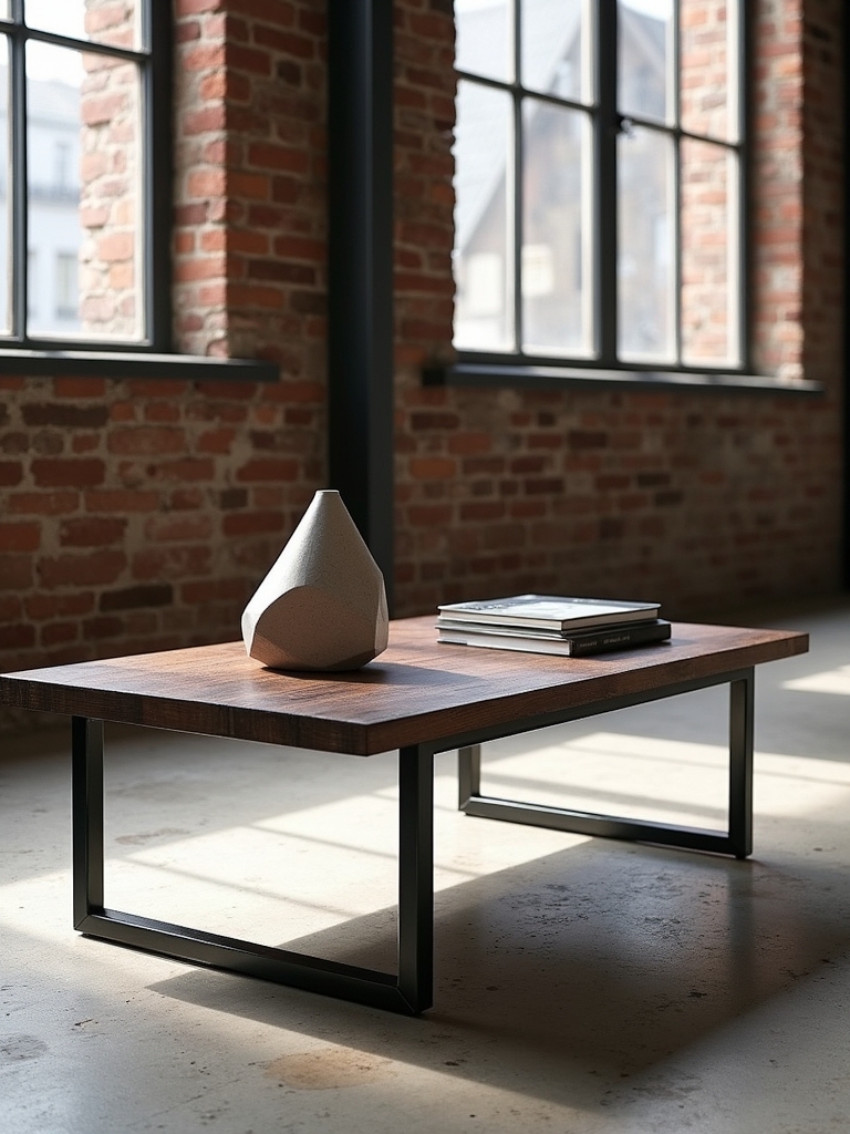 industrial black coffee tables