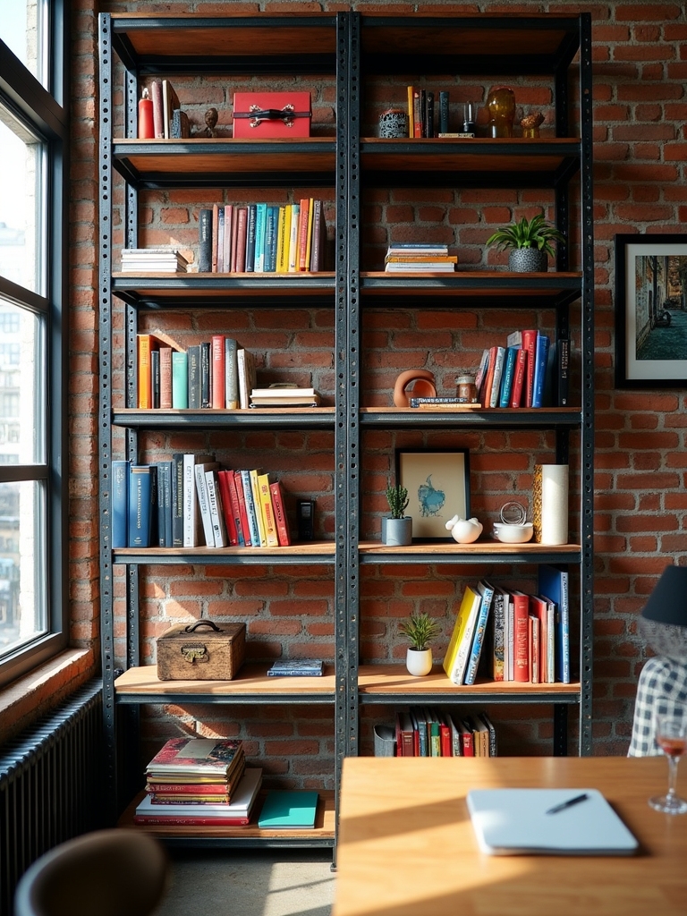industrial style bookshelf charm