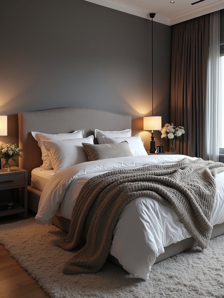 layered grey bedding textures