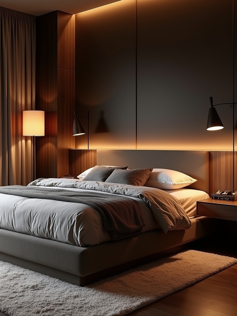layered lighting enhances ambiance