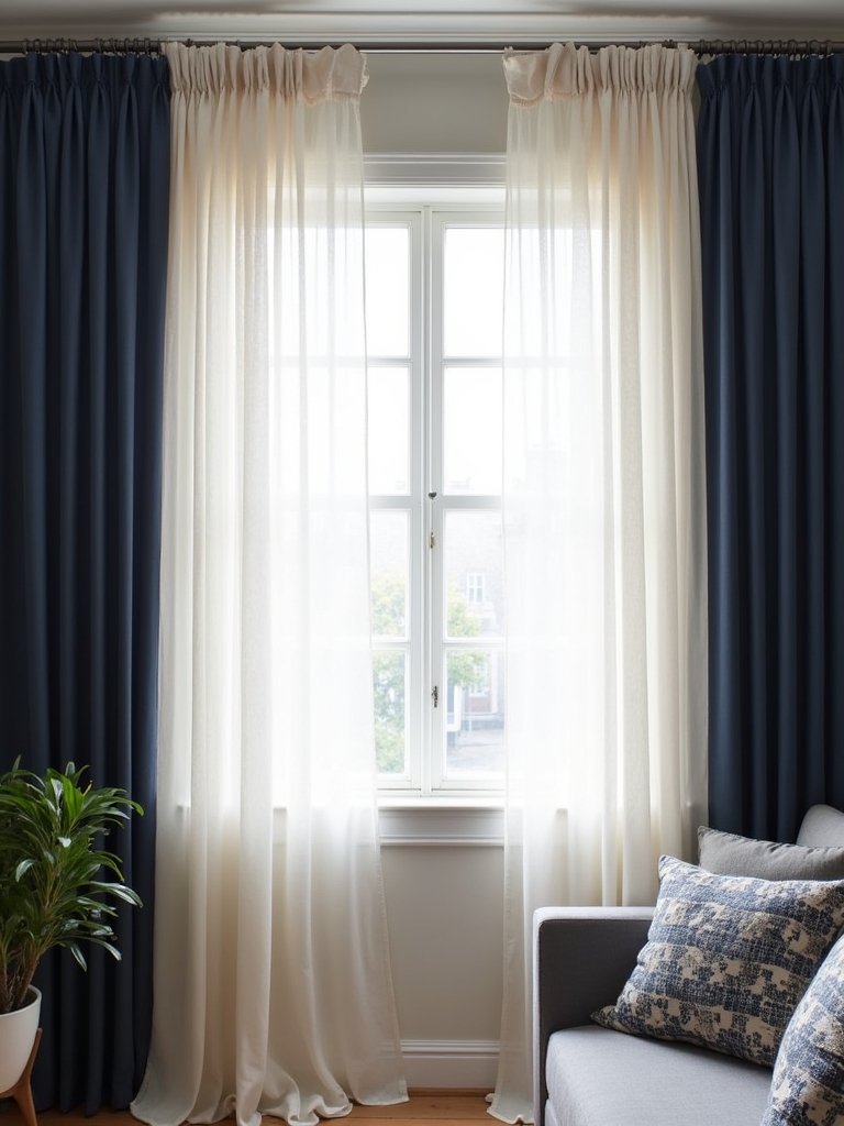 layered window treatment styles