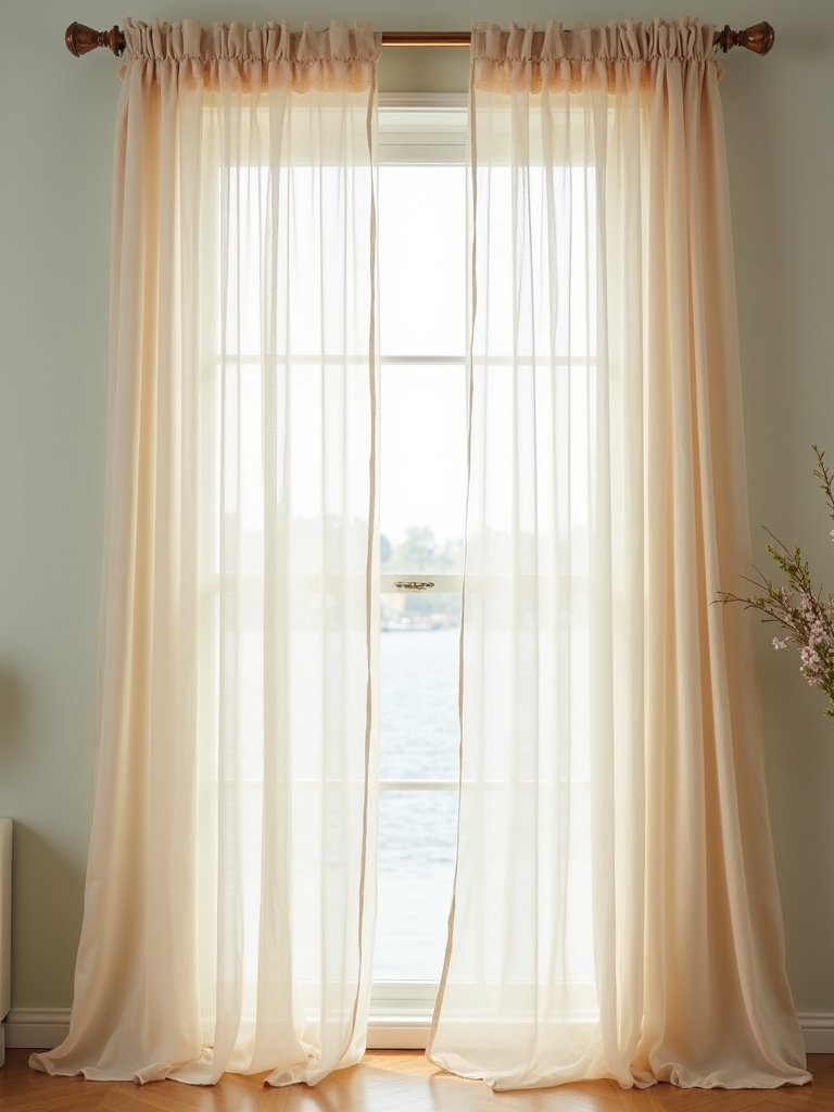 light airy sheer curtains