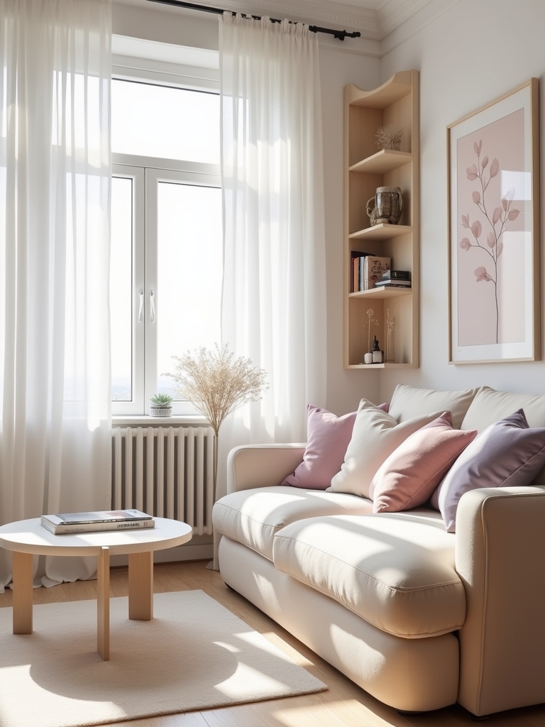 light colors enhance spaciousness