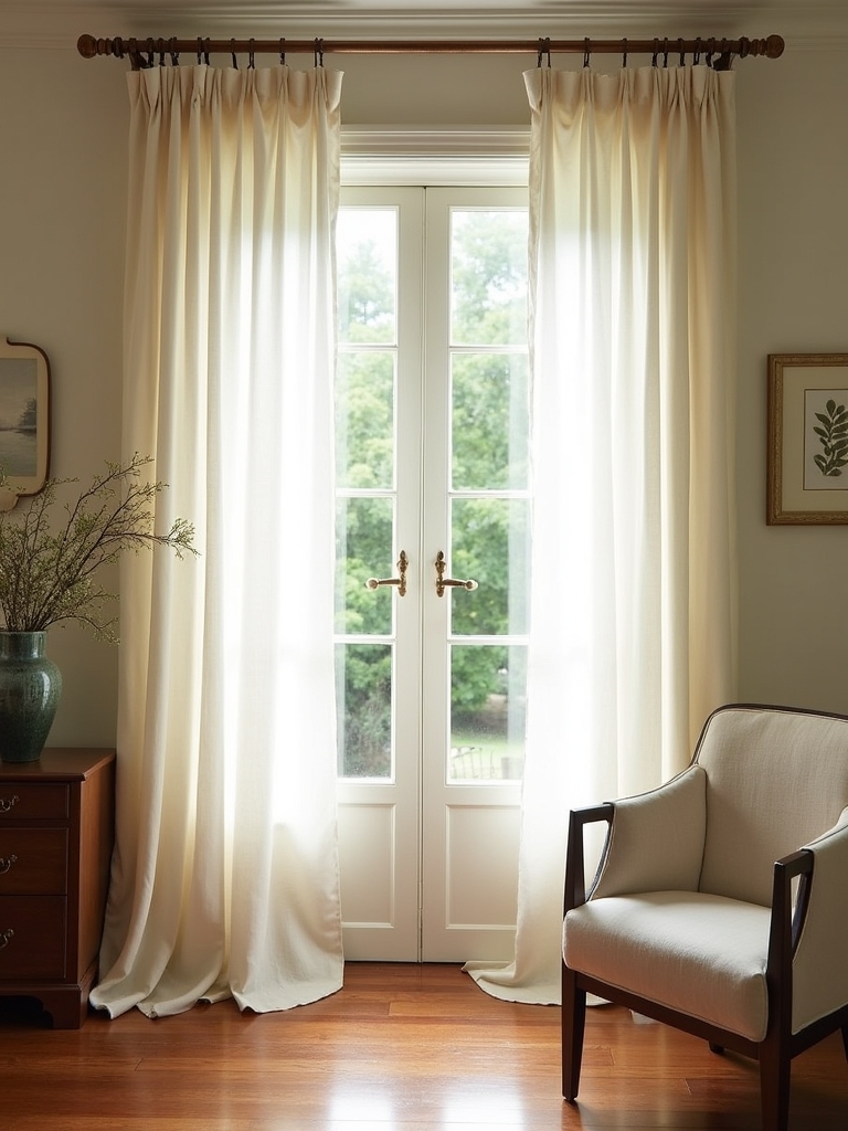linen curtains offer durability